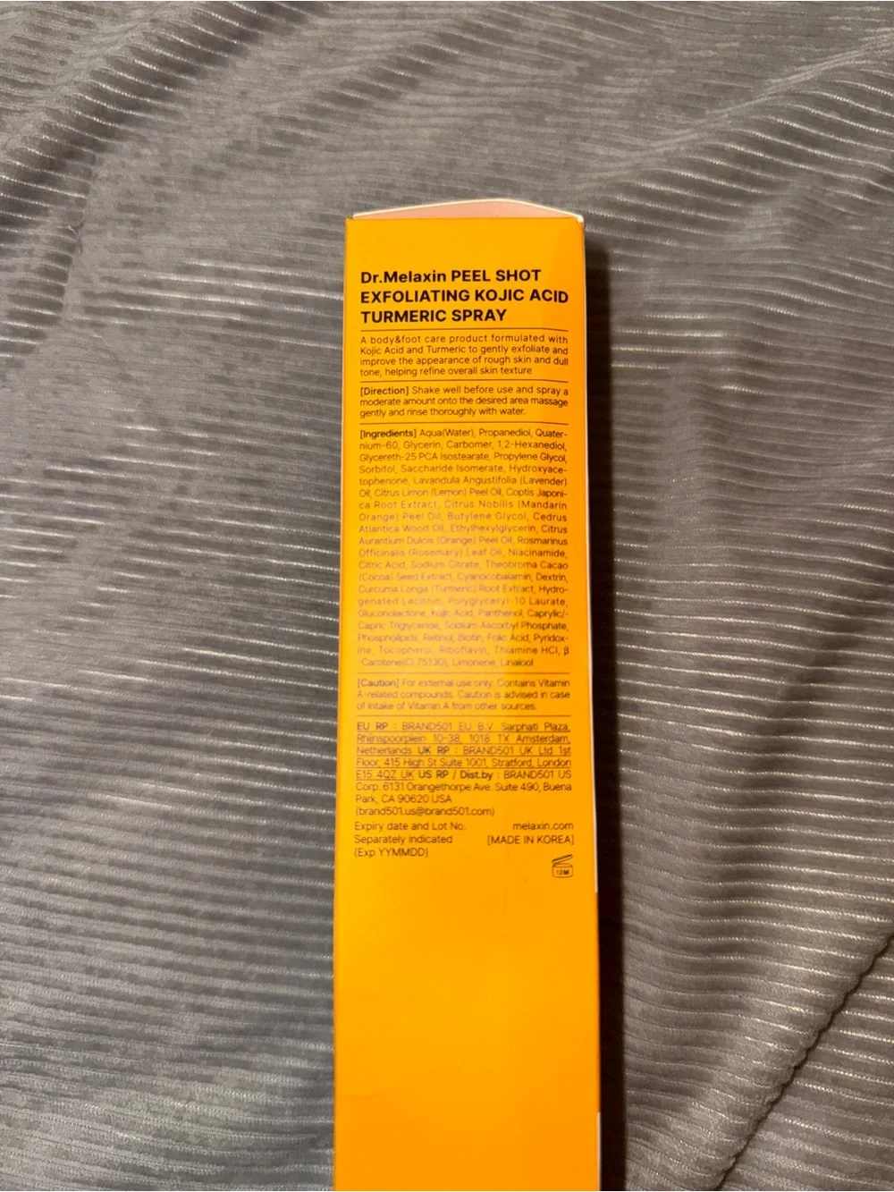Dr. Melaxin Peel Shot Exfoliating Kojic Acid Turmeric Spray - Yellow - Picture 4 of 5
